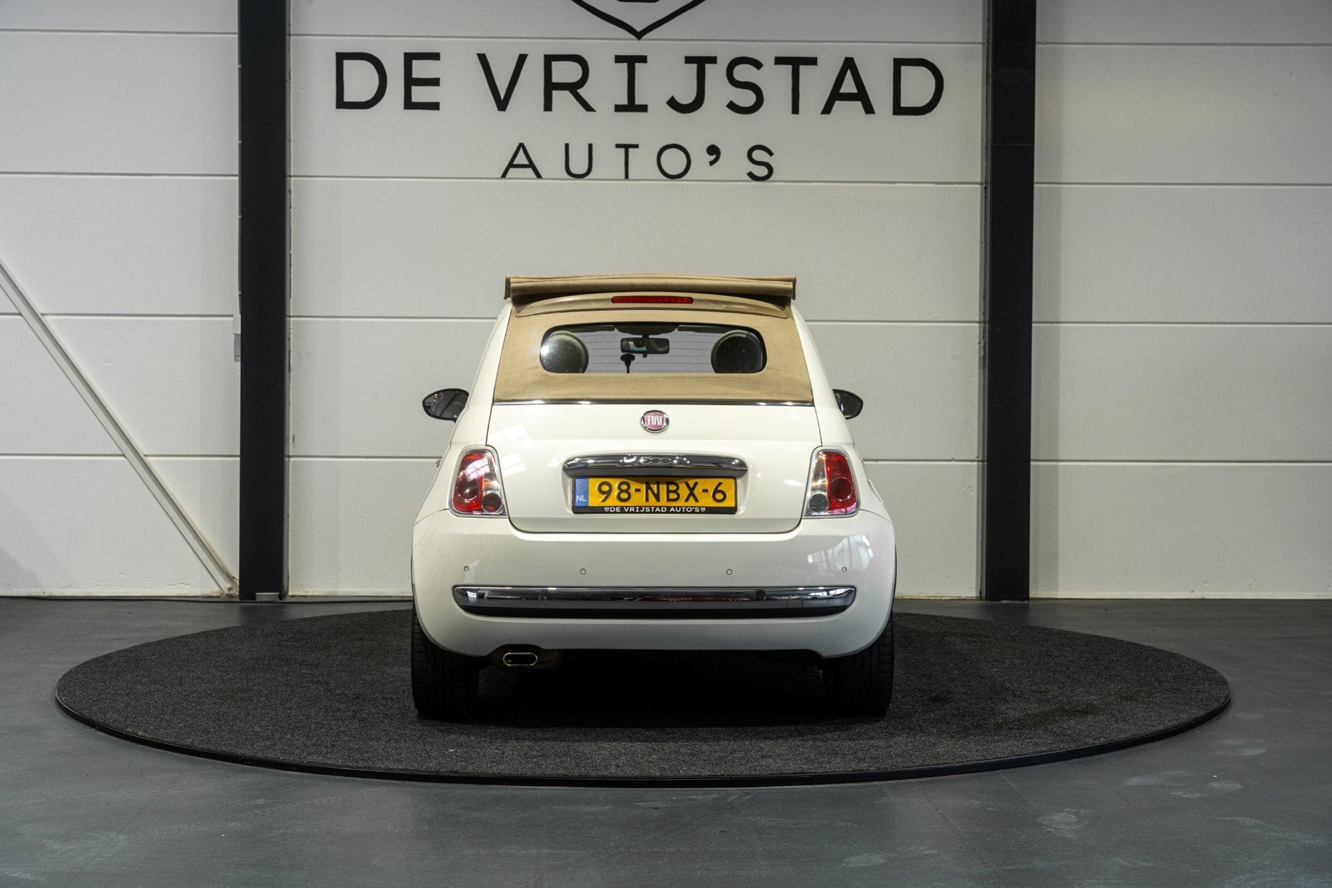 Fiat 500 C Cabrio! NAP! nwe apk, Auto's, Euro 5, Gebruikt, 4 cilinders, Wit
