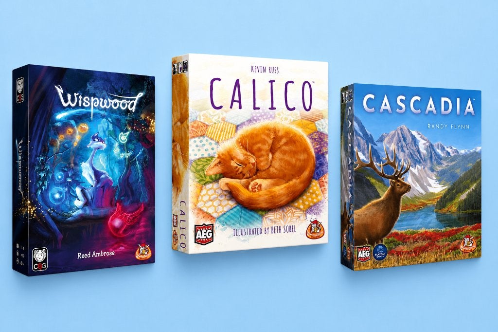 Wispwood - Calico - Cascadia | Bordspel bundel nieuw in doos, Hobby en Vrije tijd, Gezelschapsspellen | Bordspellen, White Goblin Games