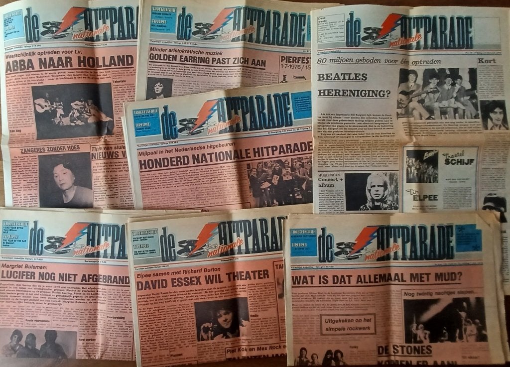DE NATIONALE HITPARADE / 7 stuks uit 1976 /, Verzamelen, Verzenden, 1980 tot heden, Tijdschrift