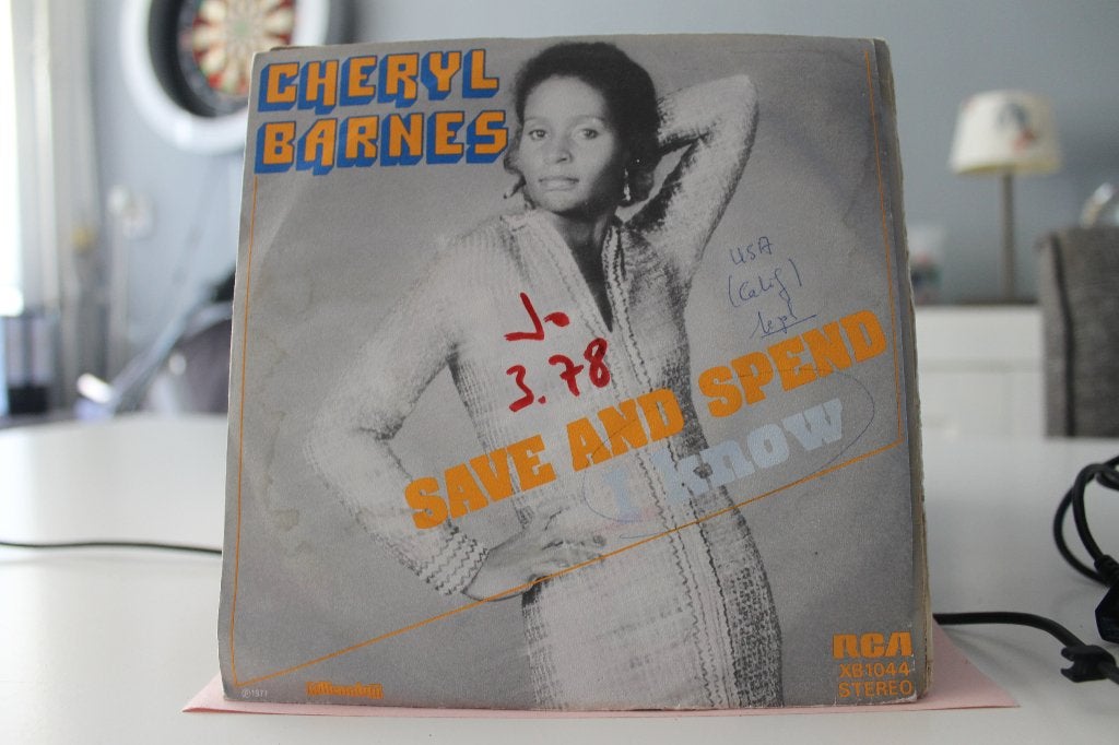 7" Single Cheryl Barnes - Save And Spend / I Know, Cd's en Dvd's, Gebruikt, Verzenden, 7 inch, Pop