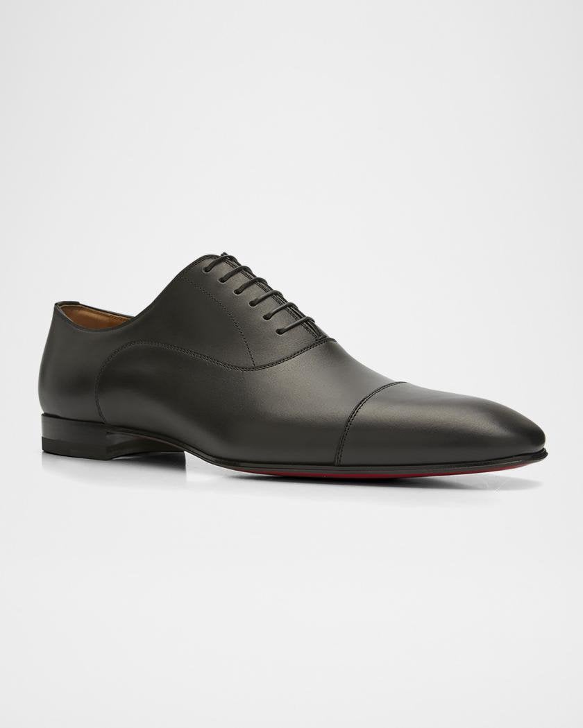 Christian Louboutin Mens Greggo Flat Lace up Leather, Kleding | Heren, Ophalen of Verzenden, Nieuw, Zwart