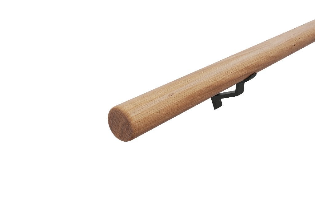 Eiken ronde trapleuningen 2 stuks 320cm transparant afgelakt, Doe-het-zelf en Verbouw, Ophalen of Verzenden, Nieuw, 2 tot 4 meter