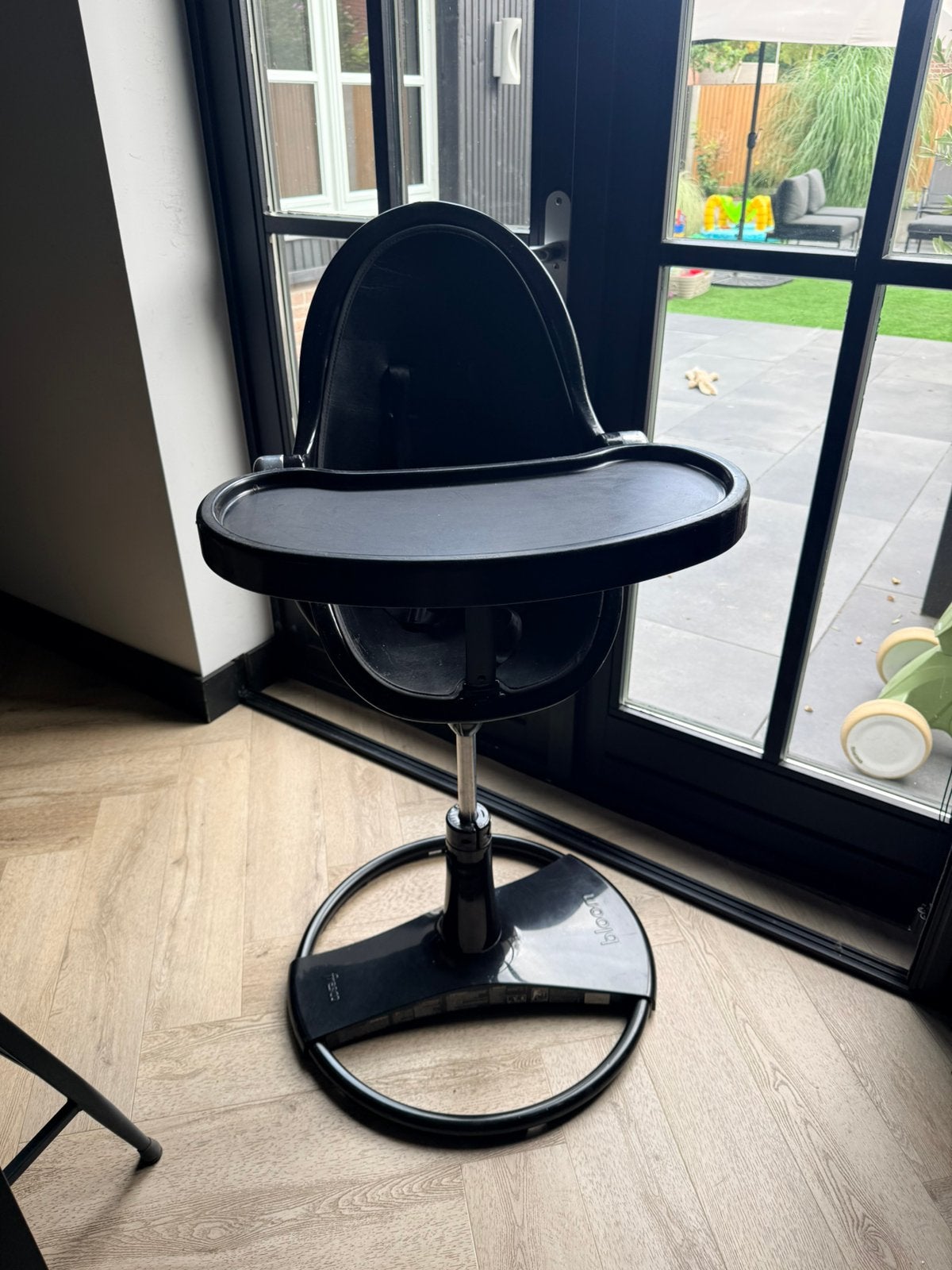 Bloom fresco kinderstoel zwart kookeiland, Kinderen en Baby's, Kinderstoelen, Ophalen, Gebruikt