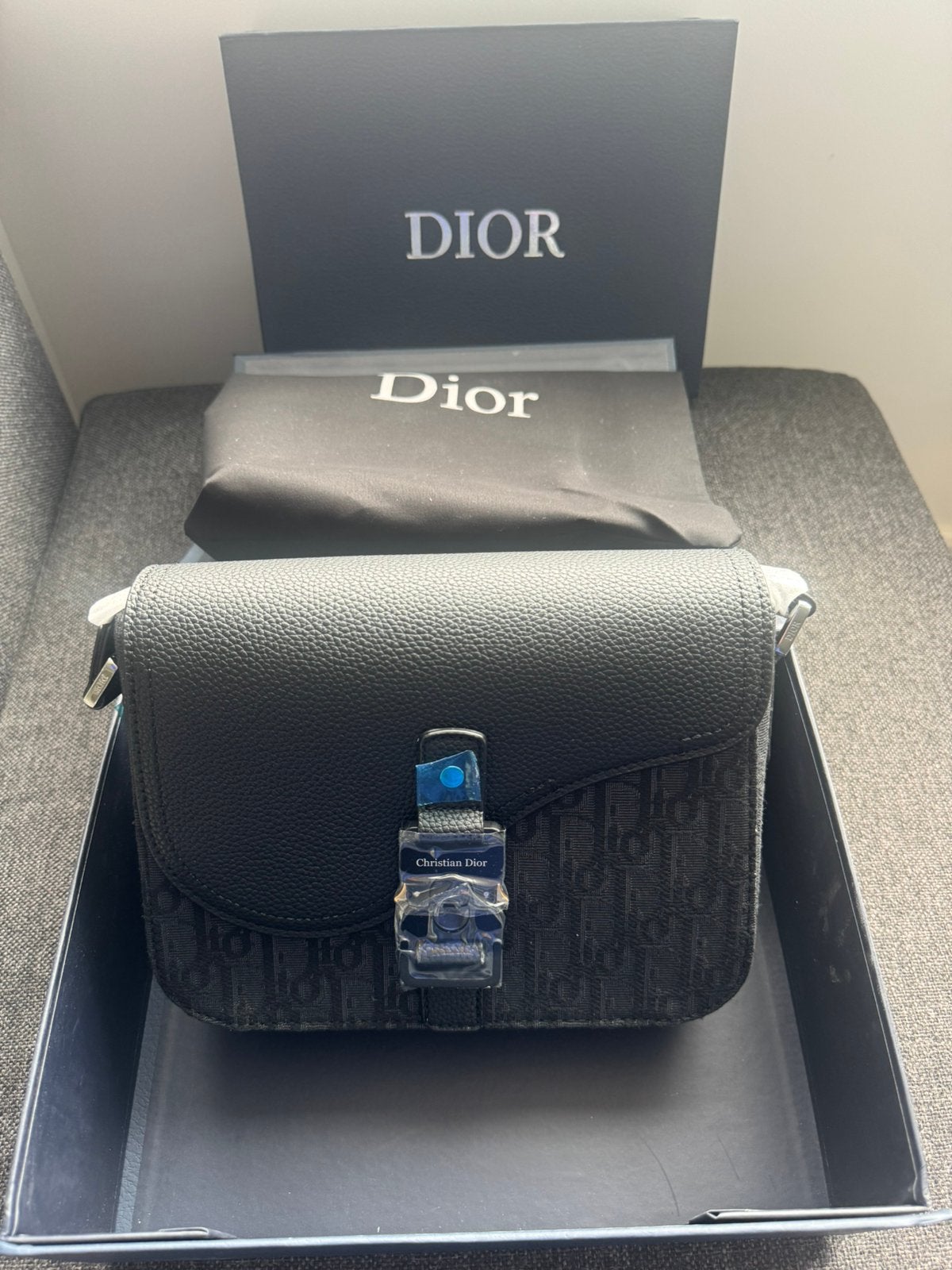 Dior saddle bag schoudertas zwart, Ophalen of Verzenden, Nieuw, Zwart