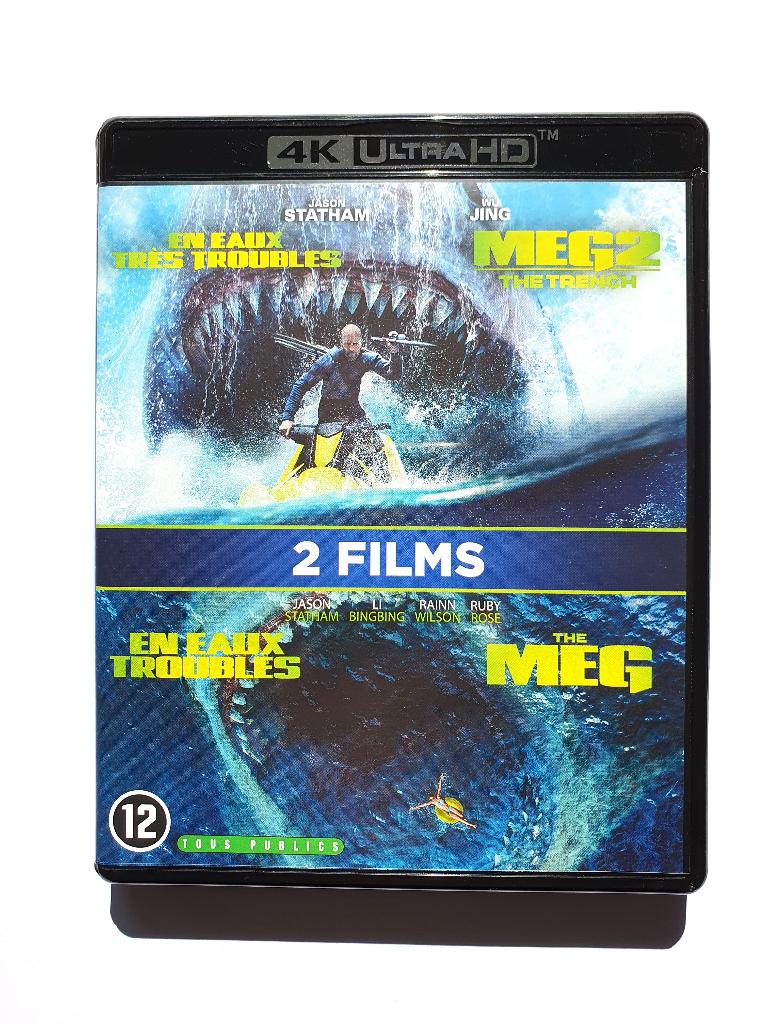 The Meg 1 + 2 - 4K Ultra HD (4 disc), Ophalen of Verzenden, Zo goed als nieuw, Actie