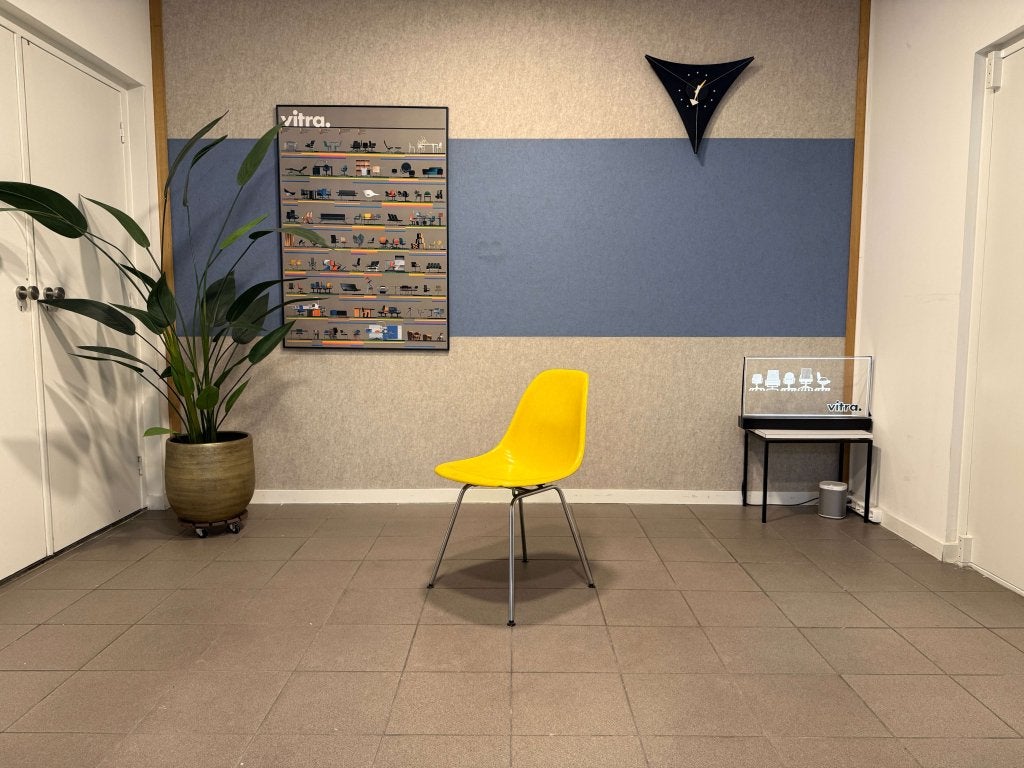 Herman Miller | Eames | DSX | Geel Fiberglass  | 1x, Gebruikt, Herman Miller, Ophalen of Verzenden, Herman Miller