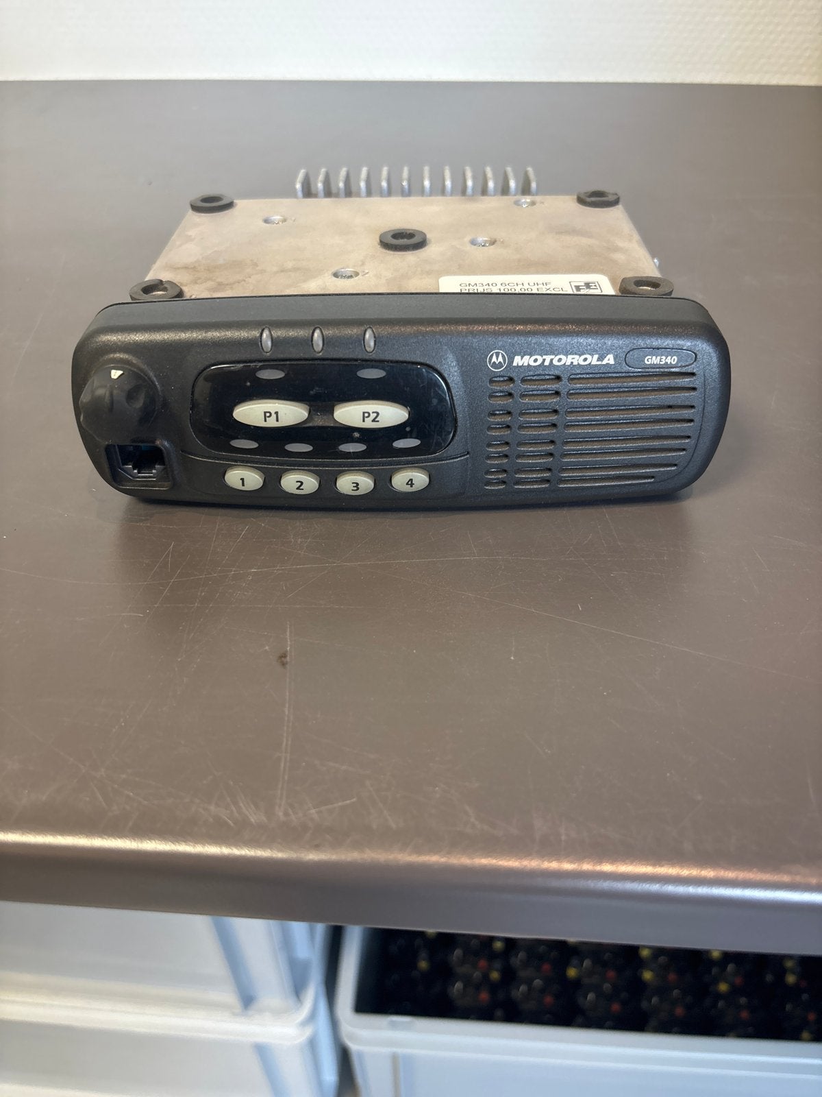 Motorola GM340 UHF Portofoon - Compleet, 4/6 kanalen, Ophalen of Verzenden, Gebruikt, Portofoon of Walkie-talkie