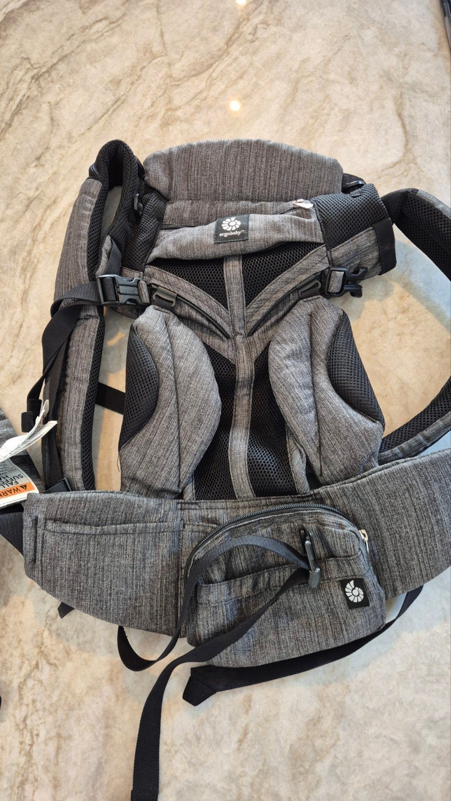 Ergobaby Omni 360 Cool Air Draagzak - Black Tweed, Kinderen en Baby's, Babydragers en Draagdoeken, Ophalen