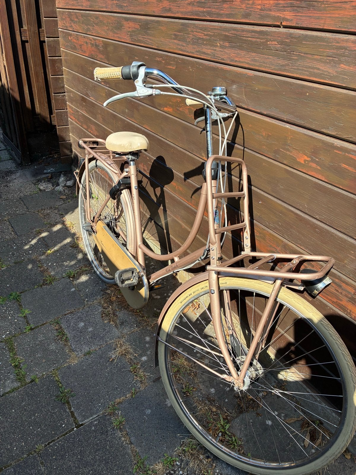 Batavus Damesfiets met Voordrager - Gebruikt, Fietsen en Brommers, Fietsen | Dames | Damesfietsen, Ophalen, Velgrem, Batavus, 53 tot 56 cm