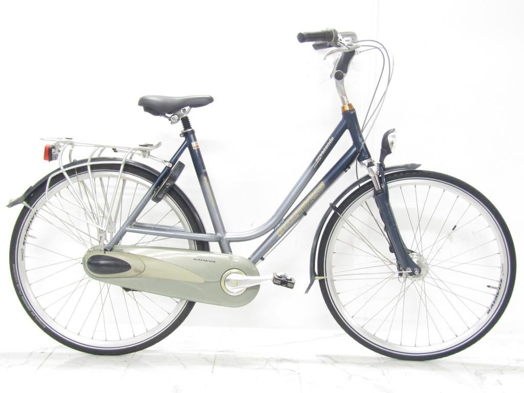 Batavus Crescendo blauw dames 55cm 28inch, 53 tot 56 cm, Gebruikt, Batavus, Versnellingen