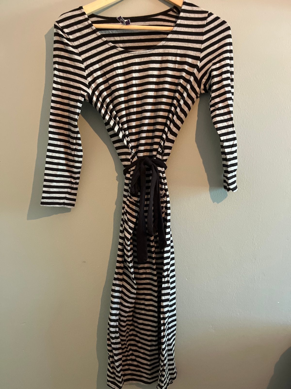 Gestreepte zwangerschapsjurk/positiejurk & legging, Kleding | Dames, Ophalen, Maat 36 (S), Gedragen, Jurk