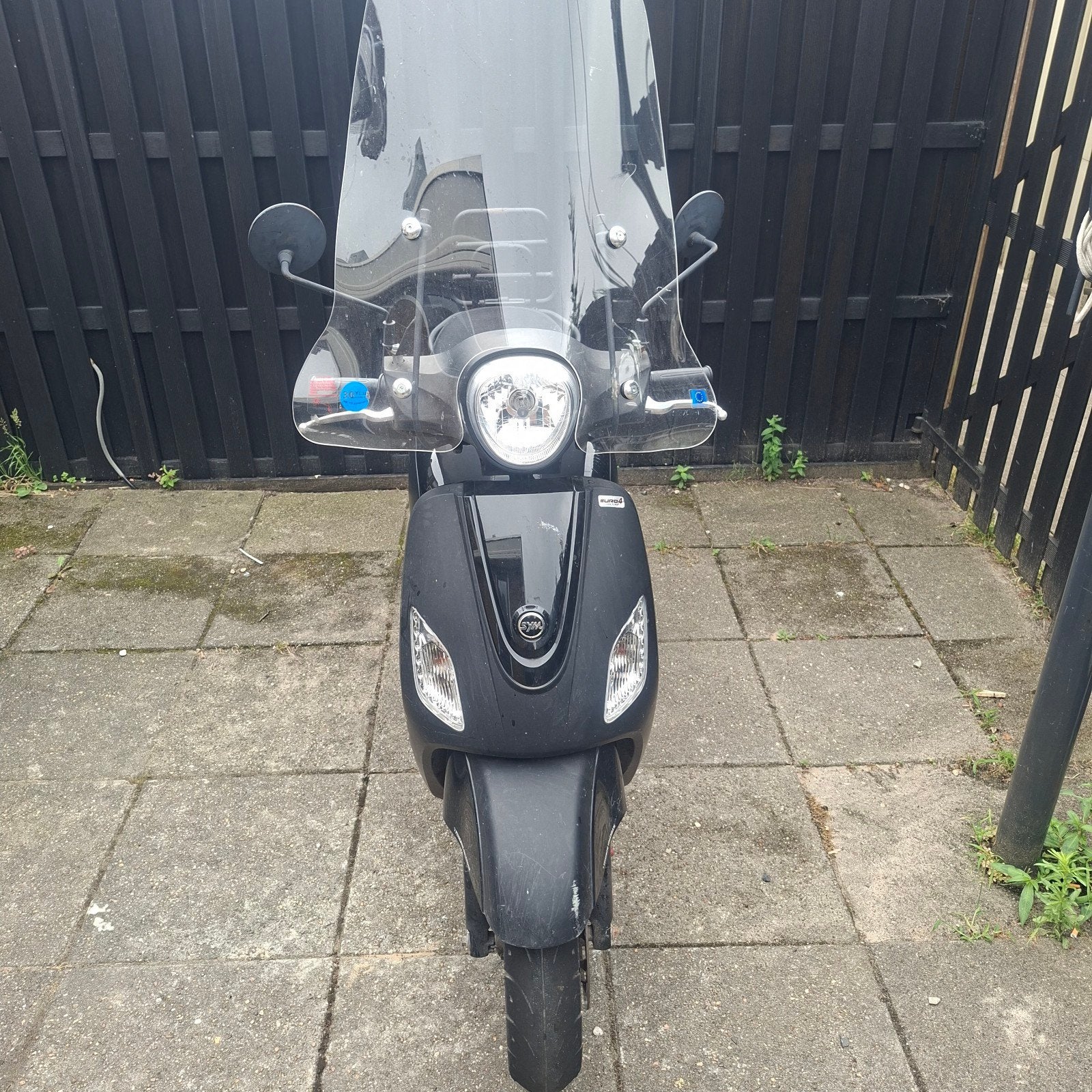 Sym Fiddle 3 snorscooter - blauw kenteken 25km/u, Ophalen, Gebruikt, Maximaal 25 km/u, Fiddle