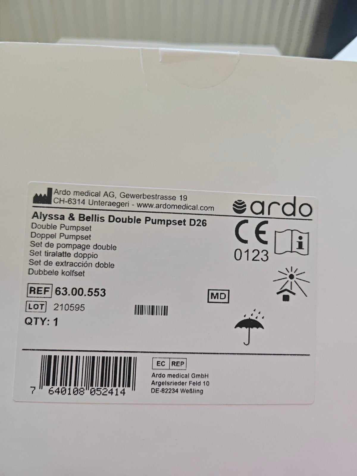 Ardo Alyssa & Bellis Dubbele Kolfset D26 - reserveonderdelen, Ophalen, Gebruikt