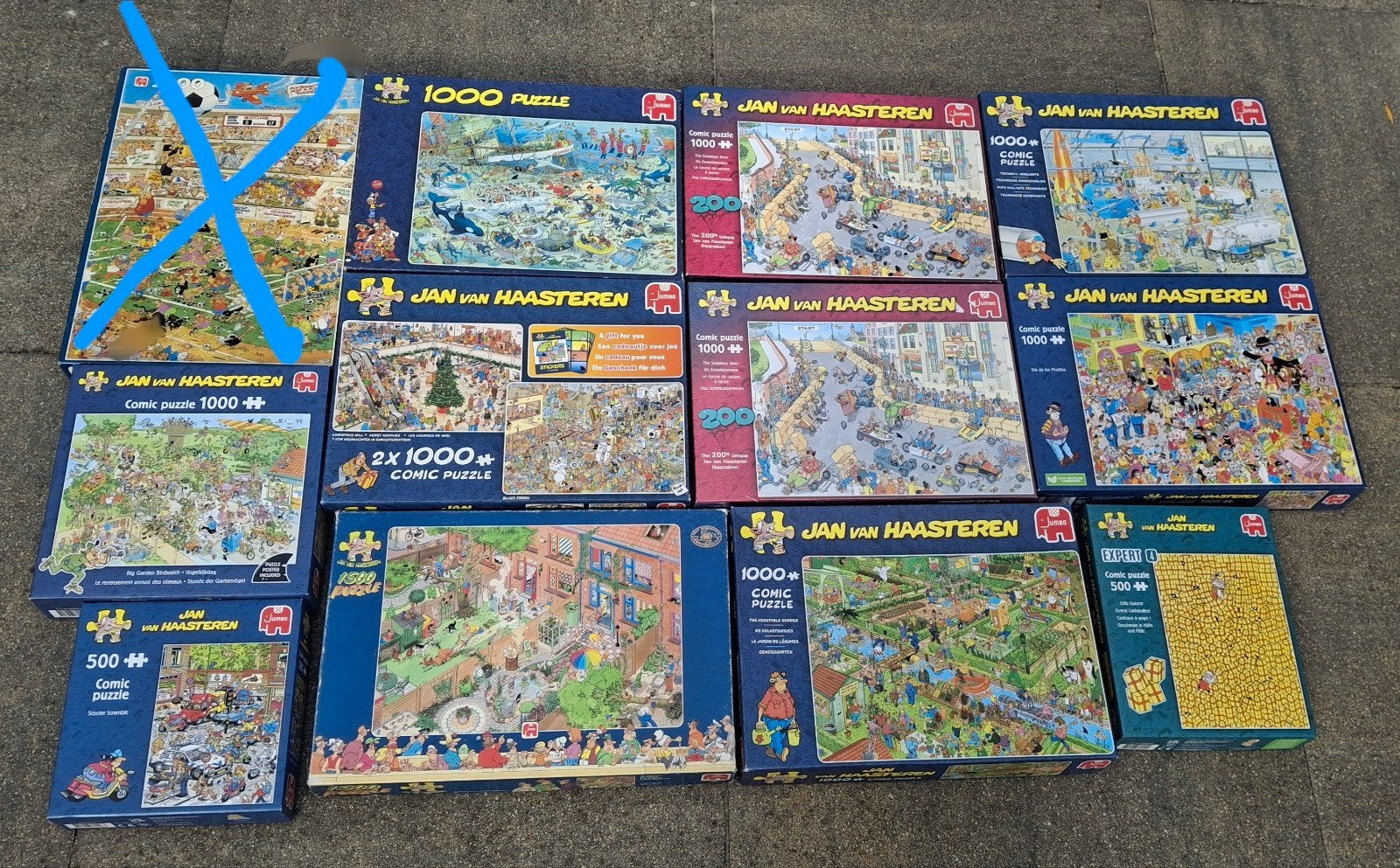 Diverse Jan van Haasteren puzzels, Ophalen of Verzenden, 500 t/m 1500 stukjes, Gebruikt, Legpuzzel