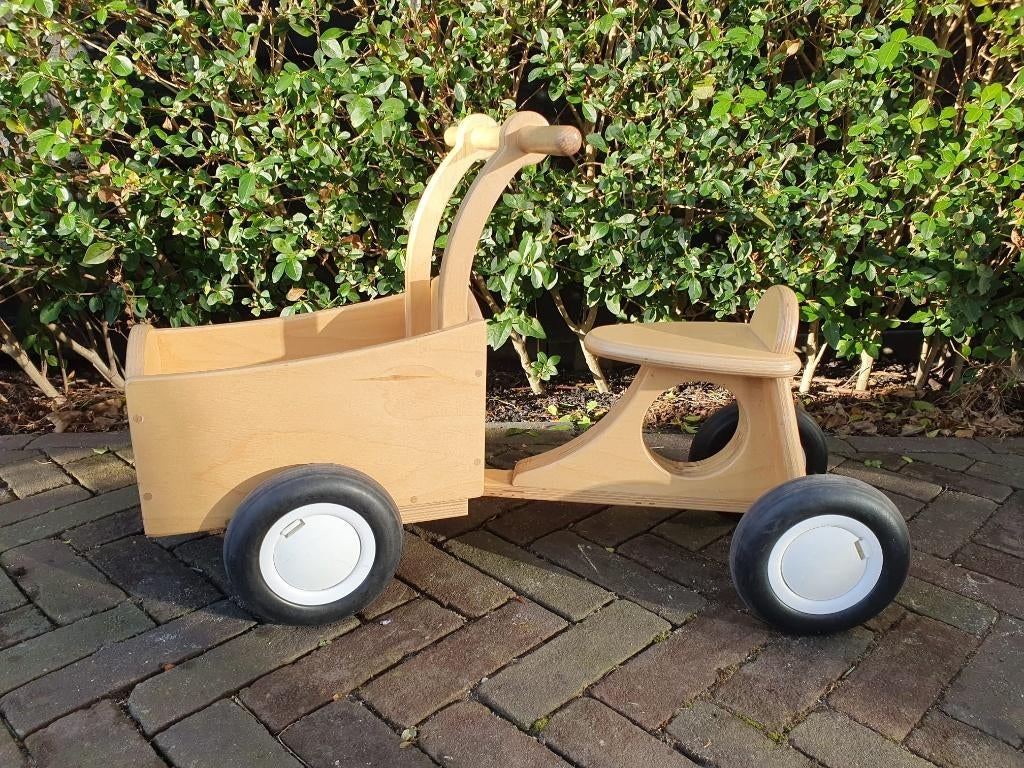Houten loopfiets - bakfietsje, Ophalen, Gebruikt, Loopfiets