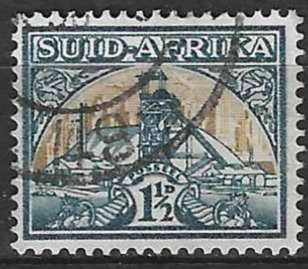 Zuid-Afrika 1941 - Yvert 117 - Goudmijn (ST), Verzenden, Zuid-Afrika, Gestempeld