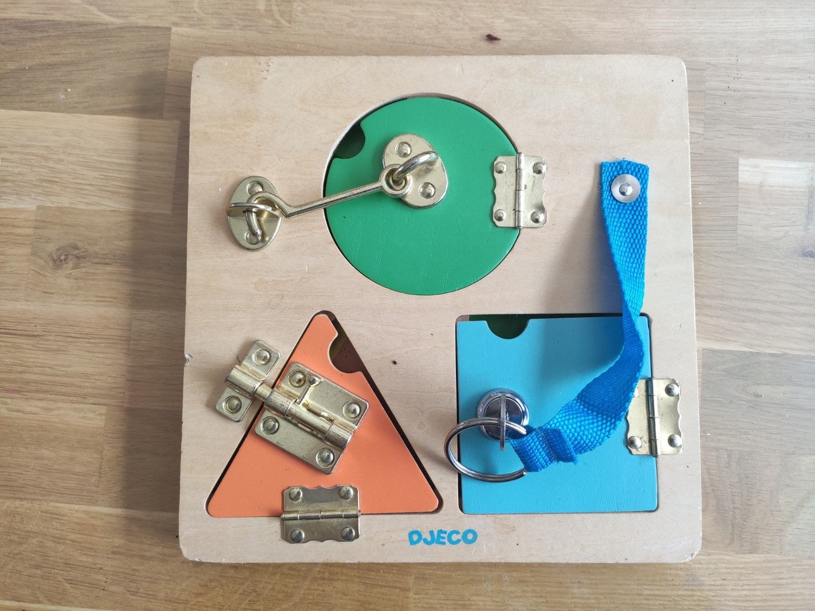Djeco Houten Slotjesbord, Ophalen of Verzenden, Gebruikt, Ontdekken