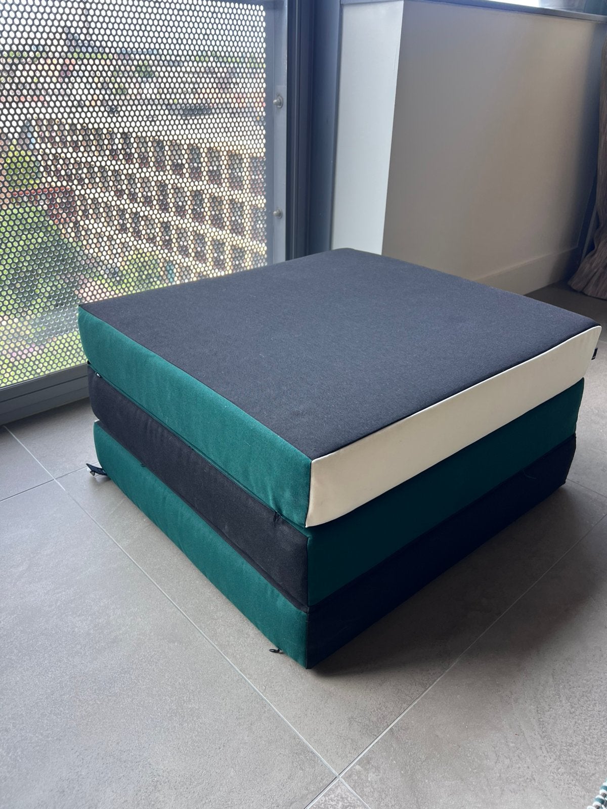 Hay 3 Fold mattress nieuw zonder verpakking groen zwart wit, Ophalen, 125 cm of meer, Deens, Nieuw