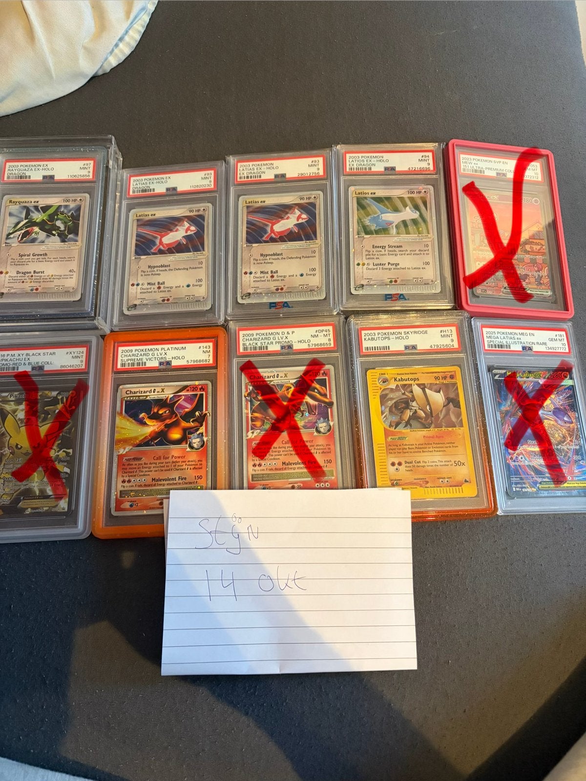 Diverse mid/higher end PSA slabs, Ophalen of Verzenden, Zo goed als nieuw, Meerdere kaarten