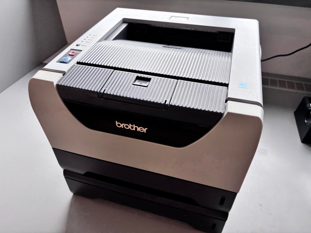 Brother Laserprinter - Zwart-wit, Duplex, Netwerk, Ophalen, Zwart-en-wit printen, Gebruikt, Printer