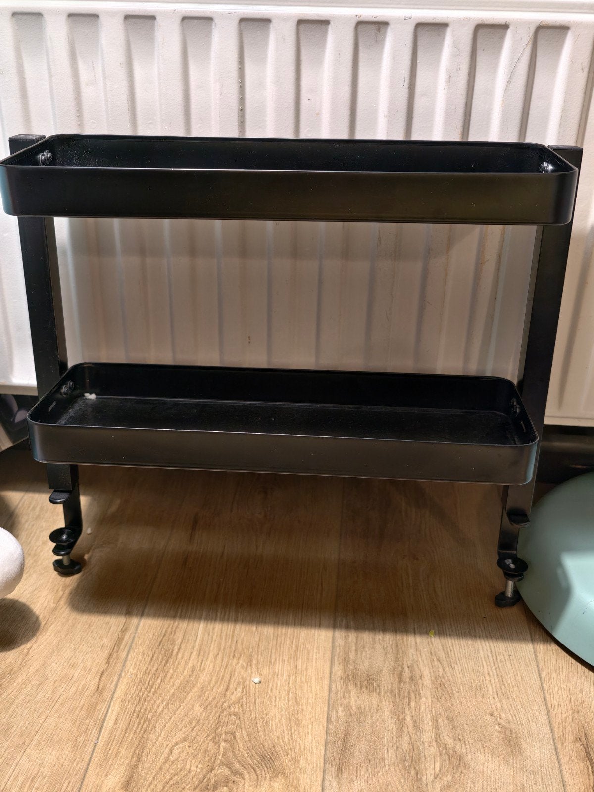 IKEA VATTENKAR Zwart Metalen Rekje - Zo goed als nieuw, Ophalen