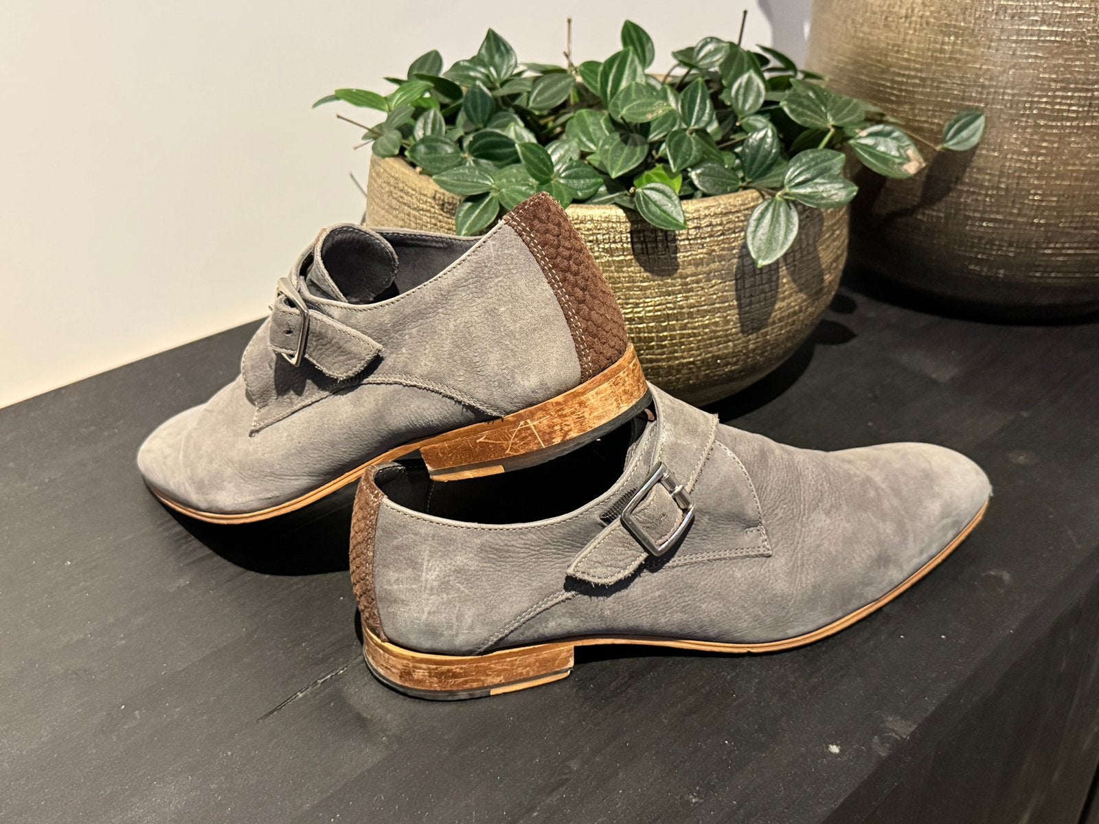 Heren gesp schoen - nette heren schoen, Ophalen of Verzenden, Gedragen, Bruin, Gespschoenen