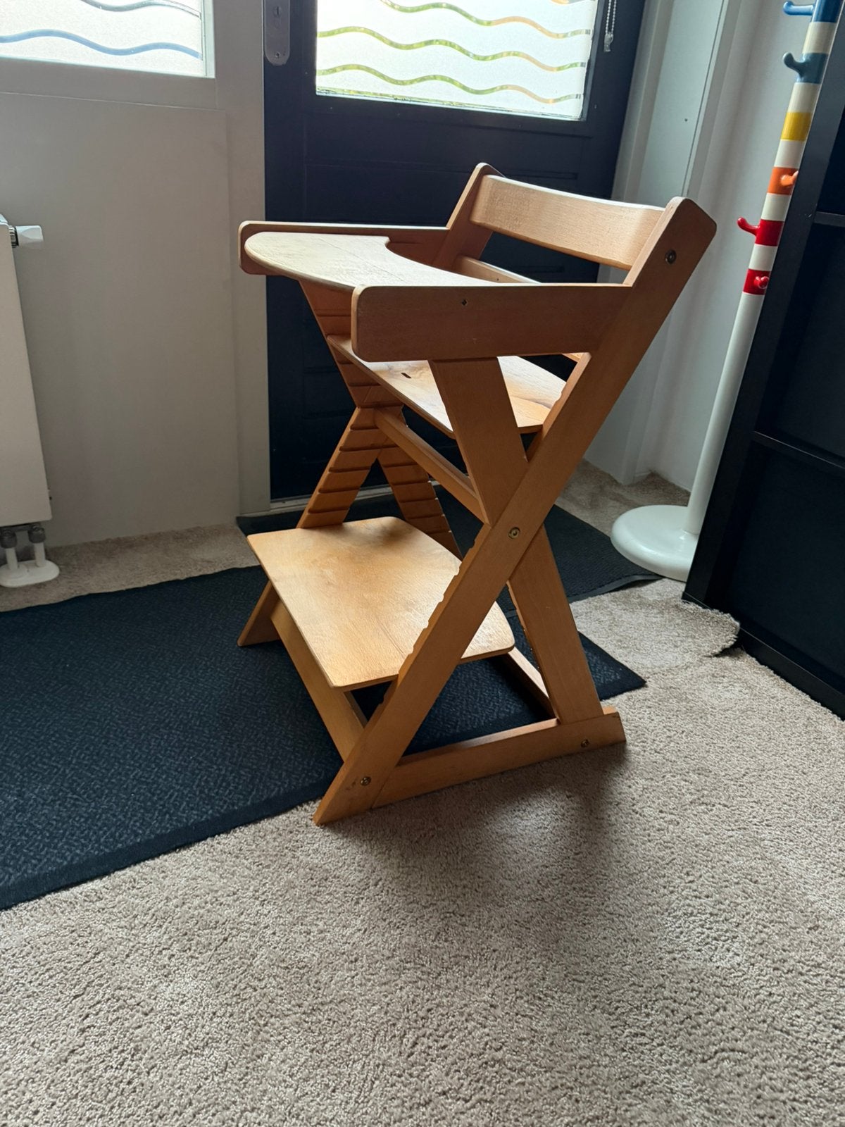Goede houten meegroeistoel te koop, Kinderen en Baby's, Ophalen, Gebruikt, Stoel(en)