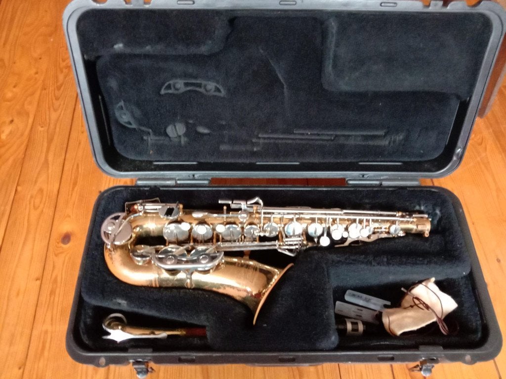 Alt saxofoon Selmer Bundy II met mondstuk en koffer, Ophalen, Gebruikt, Alt, Met koffer