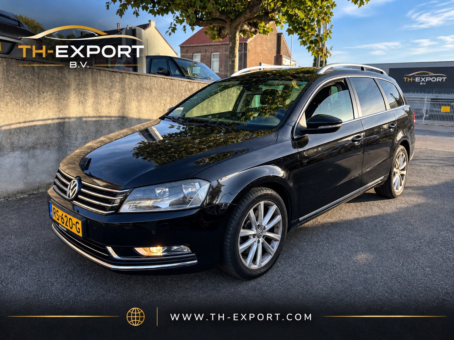 Volkswagen Passat Variant 2.0 TDI R-line BlueMotion Navi Cli, Auto's, Euro 5, Stof, Zwart, 4 cilinders