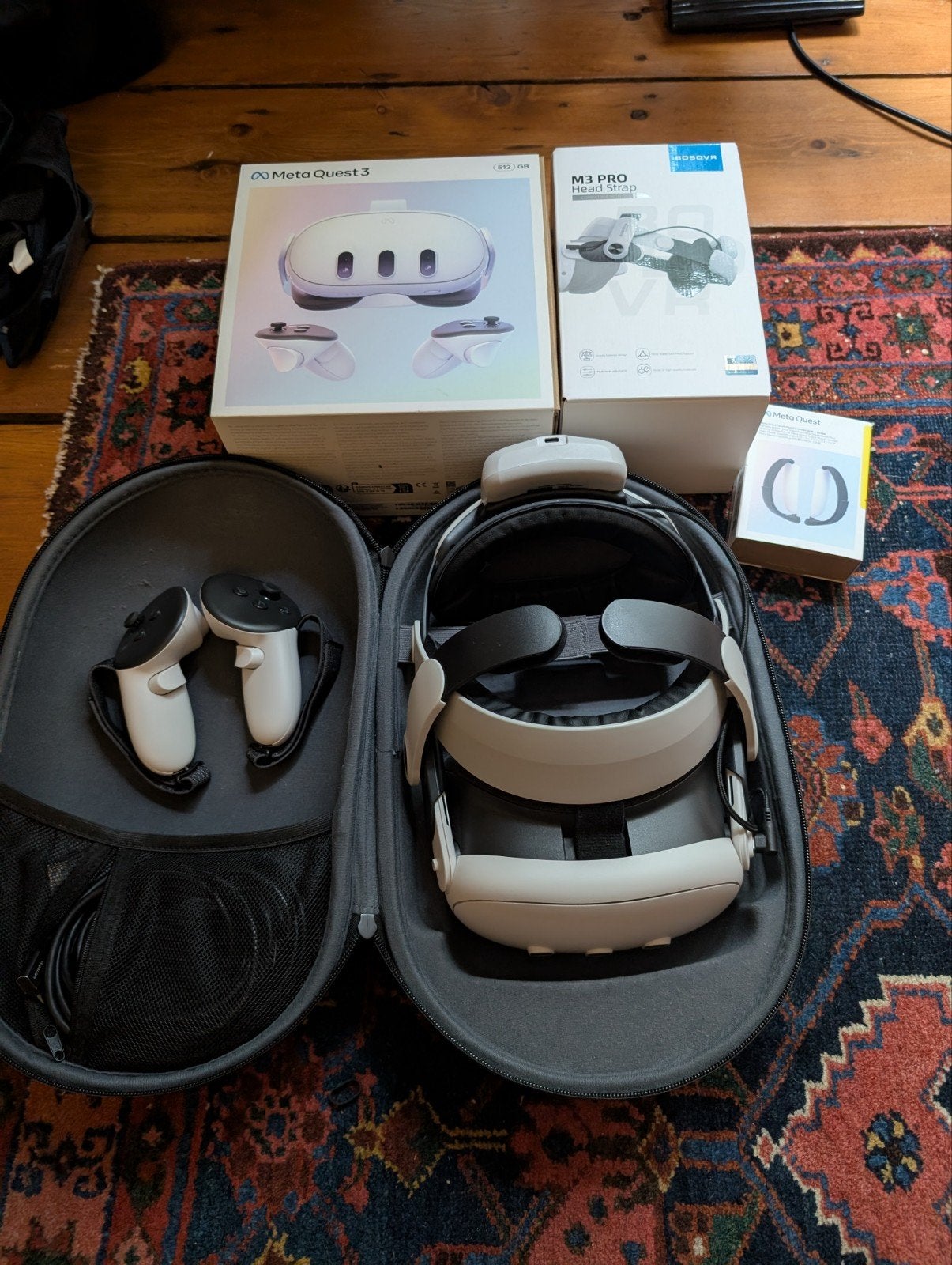 Meta quest 3 512gb complete set, Spelcomputers en Games, Virtual Reality, Ophalen of Verzenden, Zo goed als nieuw, VR-bril, Overige platformen