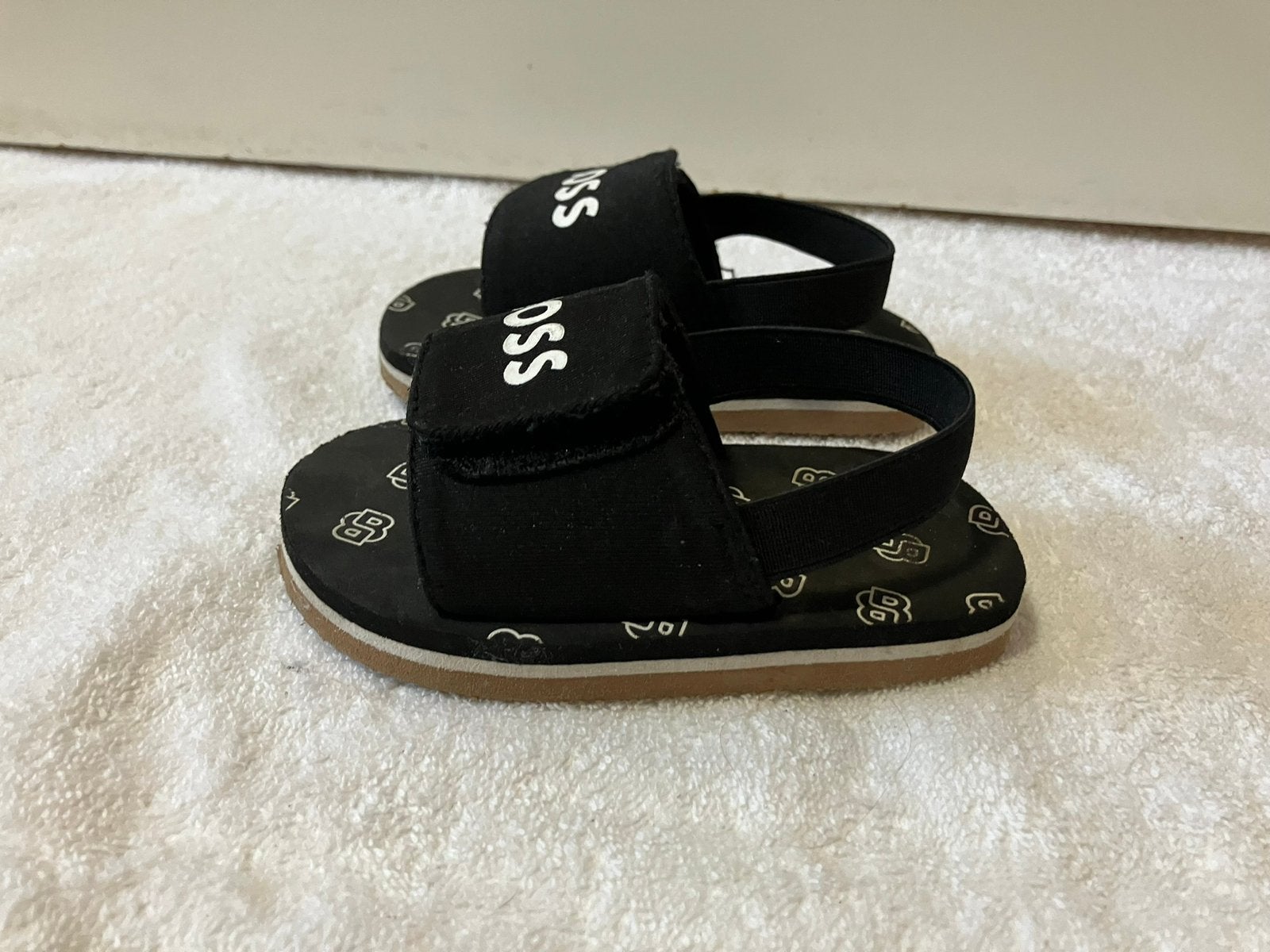 Baby sandalen zwart maat 21 hugo boss, Overige typen, Ophalen of Verzenden, Zo goed als nieuw, Jongetje