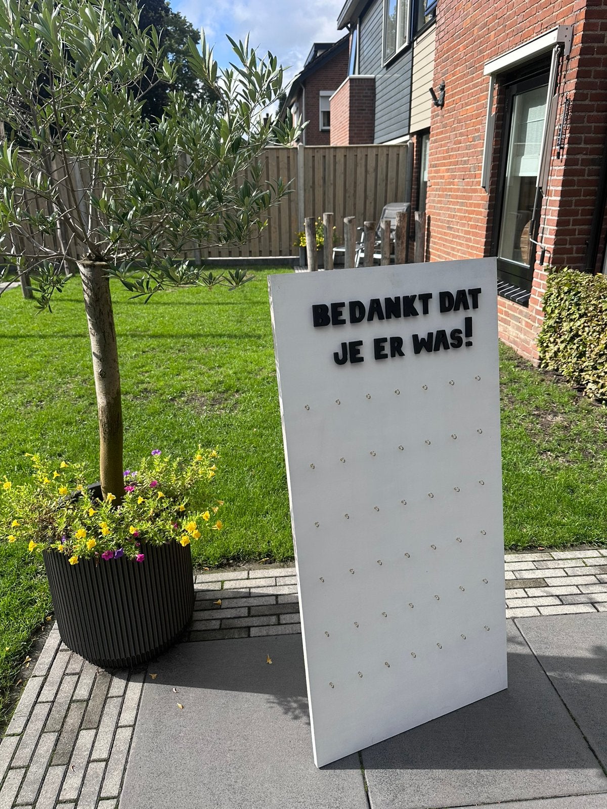 Bedankjes bord bruiloft, Ophalen, Zo goed als nieuw, Versiering, Geboorte of Huwelijk
