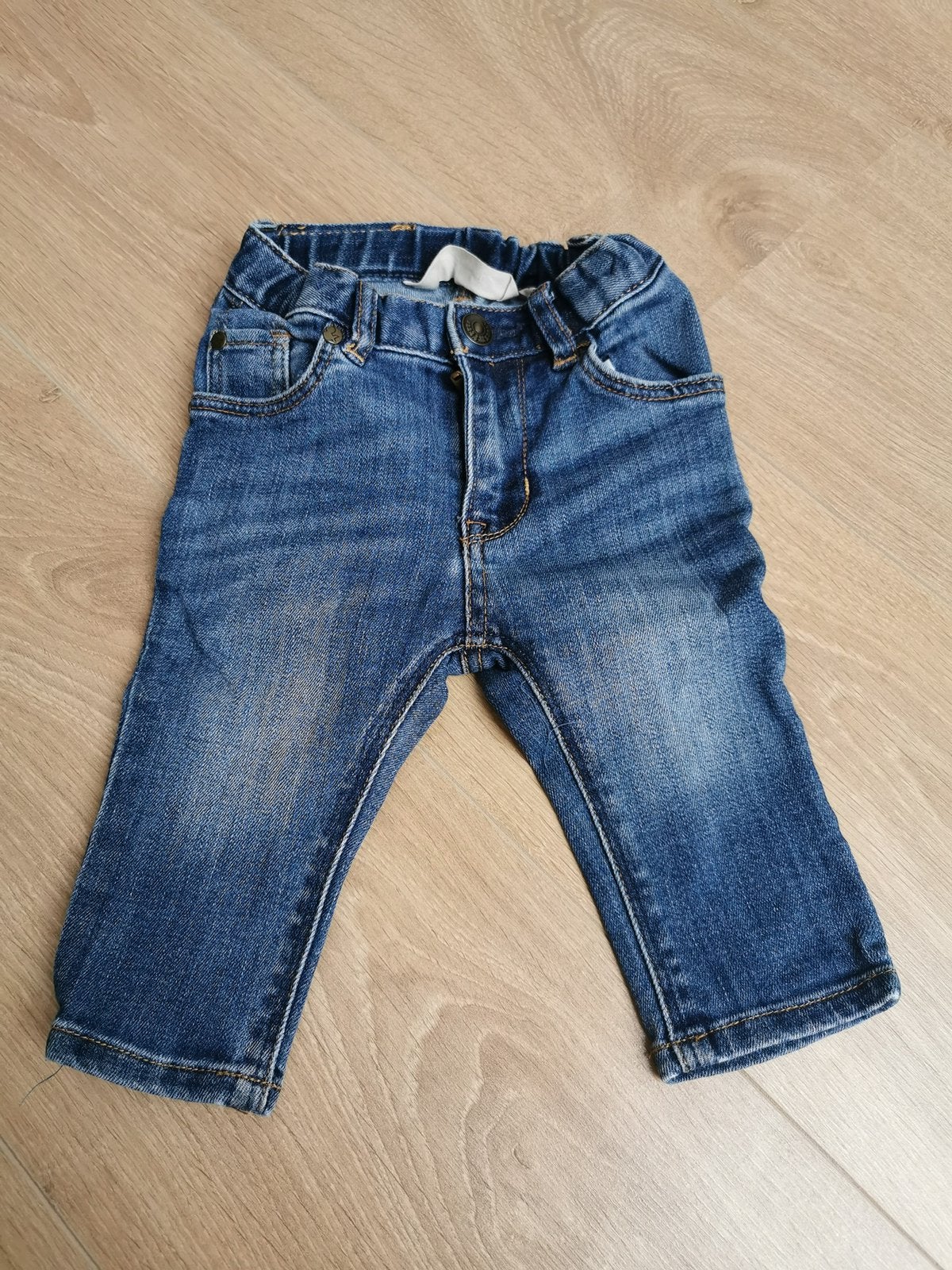 H&M slim spijkerbroek jeans blauw maat 62, Kinderen en Baby's, Ophalen of Verzenden, Gebruikt, Jongetje, Broekje