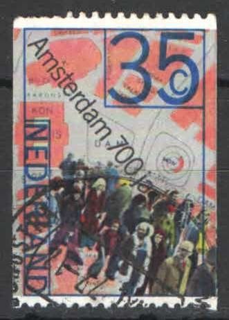 Nederland NVPH nr 1067A gestempeld Amsterdam 700 jaar 1975, Postzegels en Munten, Ophalen of Verzenden, Na 1940, Gestempeld