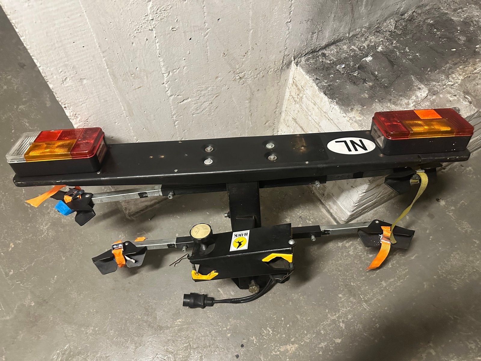 Stevige trekhaakdrager voor 2 fietsen - HAWK RH-2-C, Ophalen of Verzenden, 2 fietsen, Gebruikt, Trekhaakdrager