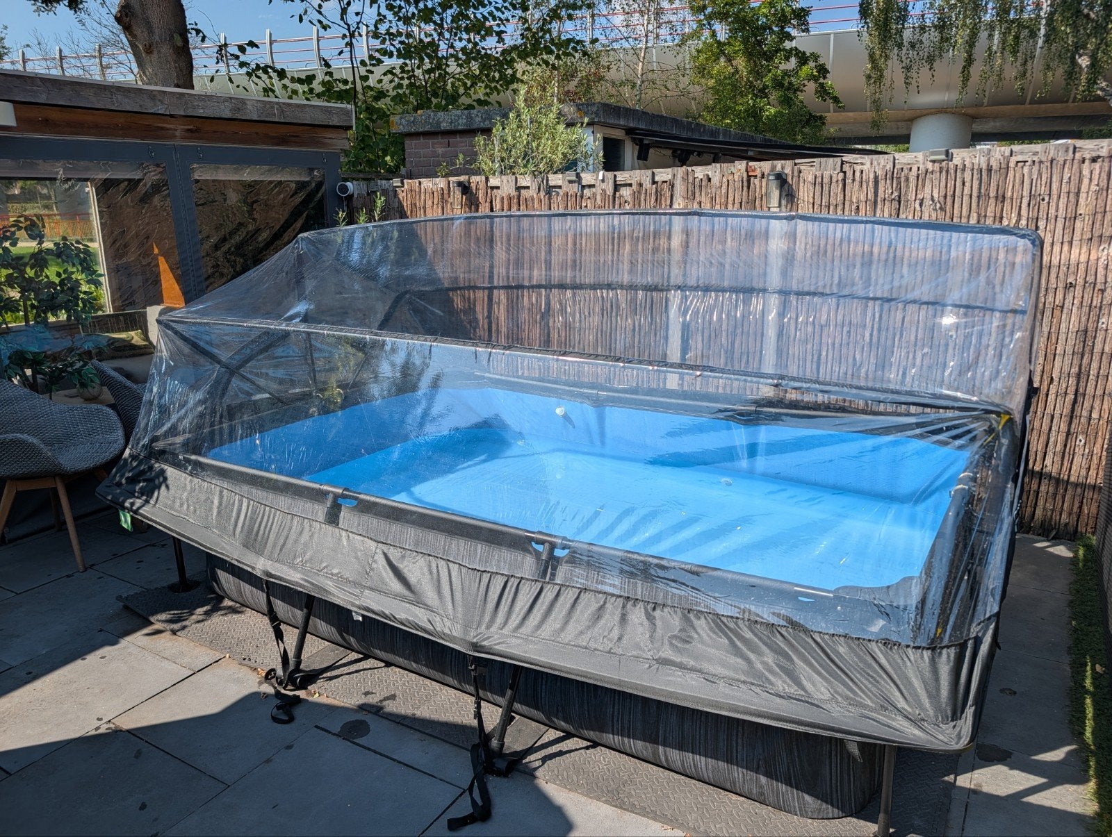 Zwembad 2x3m met overkapping, Tuin en Terras, Ophalen, Opzetzwembad, Rechthoekig, Minder dan 80 cm