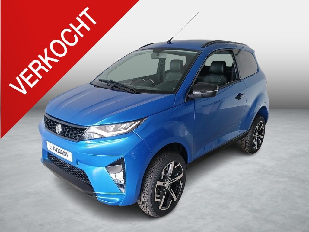Aixam Crossover Premium, Auto's, Aixam, Automaat, Blauw, Origineel Nederlands, Bedrijf