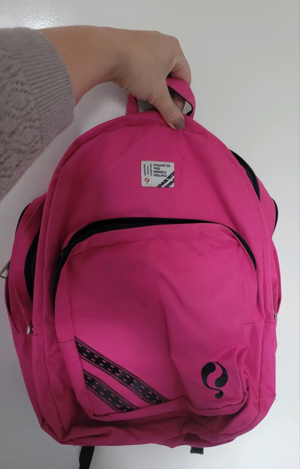 Roze rugtas, Ophalen, Zo goed als nieuw, Overige merken, 30 tot 45 cm
