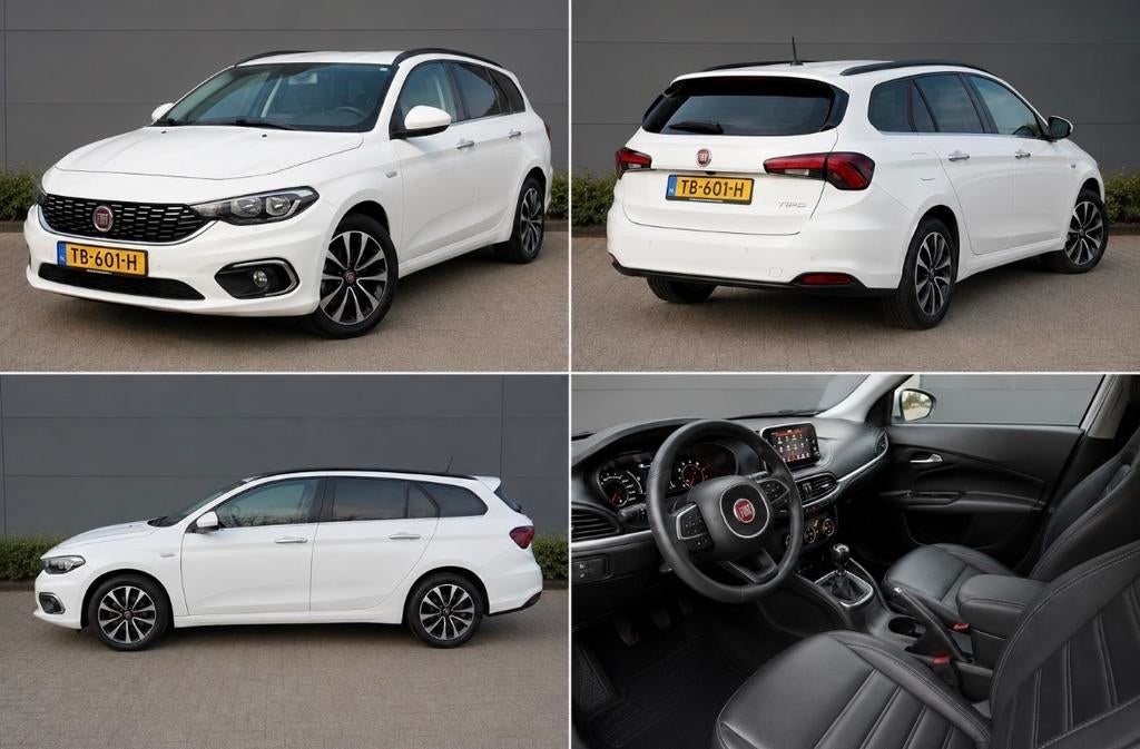 In prijs verlaagd: Fiat Tipo Lounge 1.4 16V 95pk 2018 Wit, Auto's, Fiat, Voorwielaandrijving, Zwart, Wit, Particulier
