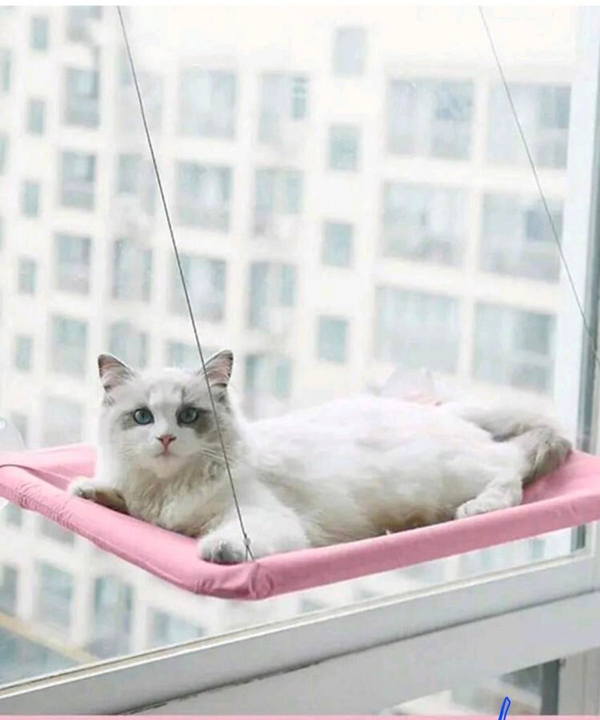 Nieuwe roze katten hangmat voor aan het raam, Ophalen of Verzenden, Nieuw