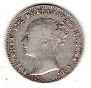 26-1771 Engeland 3 pence 1858, Ophalen of Verzenden, Overige landen, Losse munt, Zilver