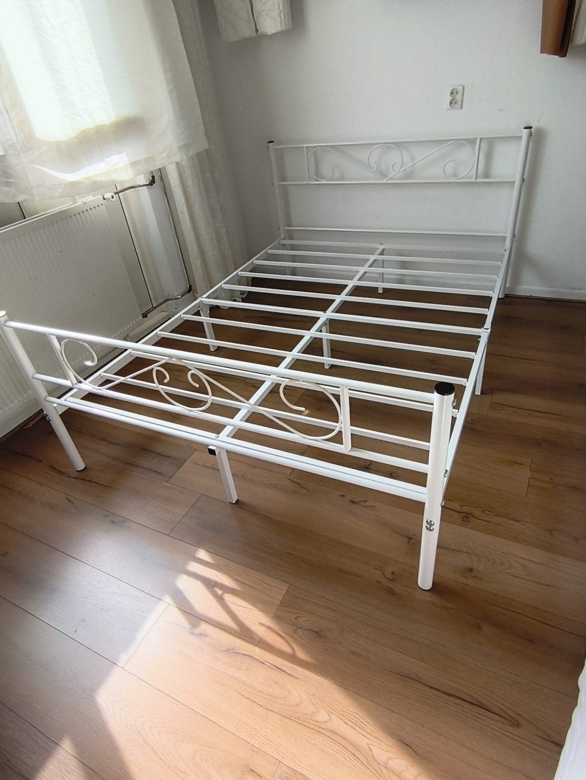 Beddenet twee personen, Wit, Tweepersoons, Ophalen of Verzenden, 200 cm
