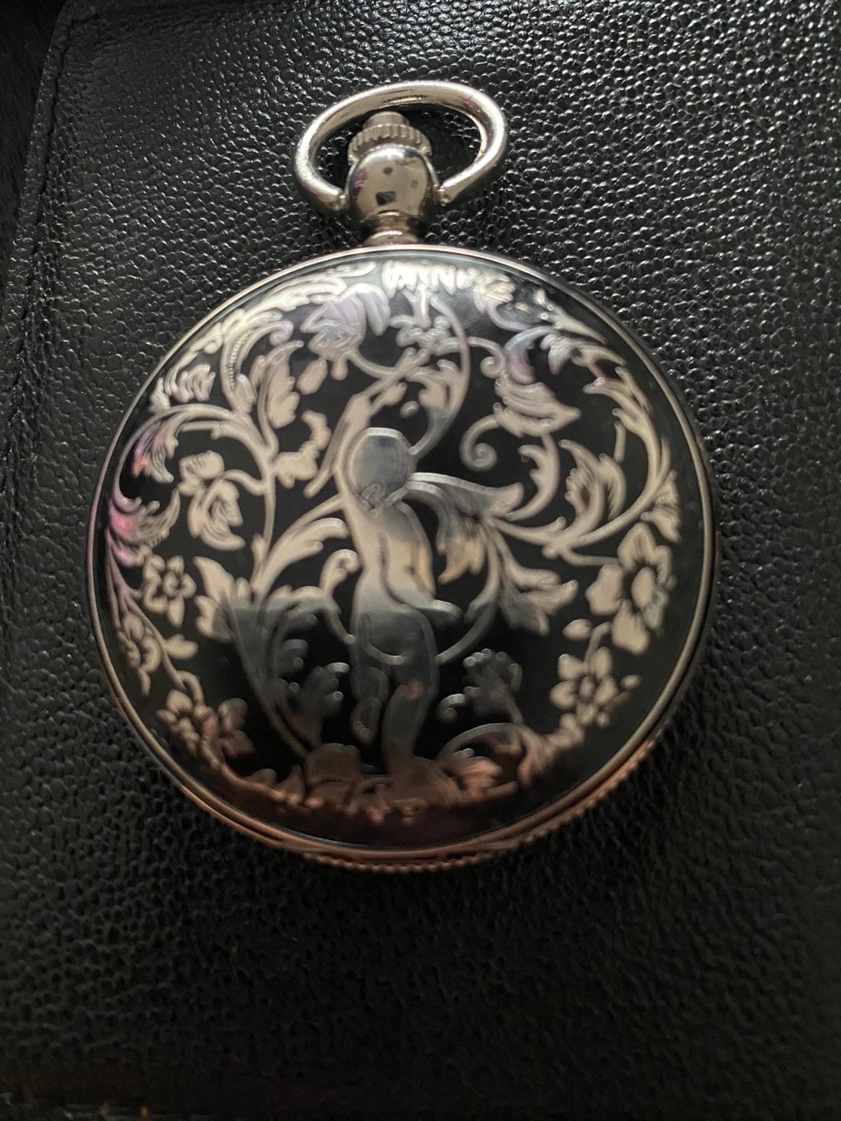 Hunter zakhorloge met putti, Verzenden, Zo goed als nieuw, Overige merken
