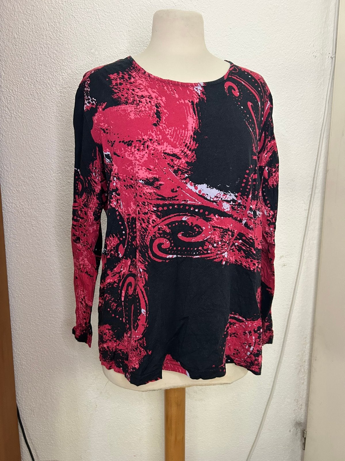 Dames longsleeve | Y2K | vintage | maat 46 | 100% katoen, Kleding | Dames, Maat 46/48 (XL) of groter, Ophalen of Verzenden, Lange mouw