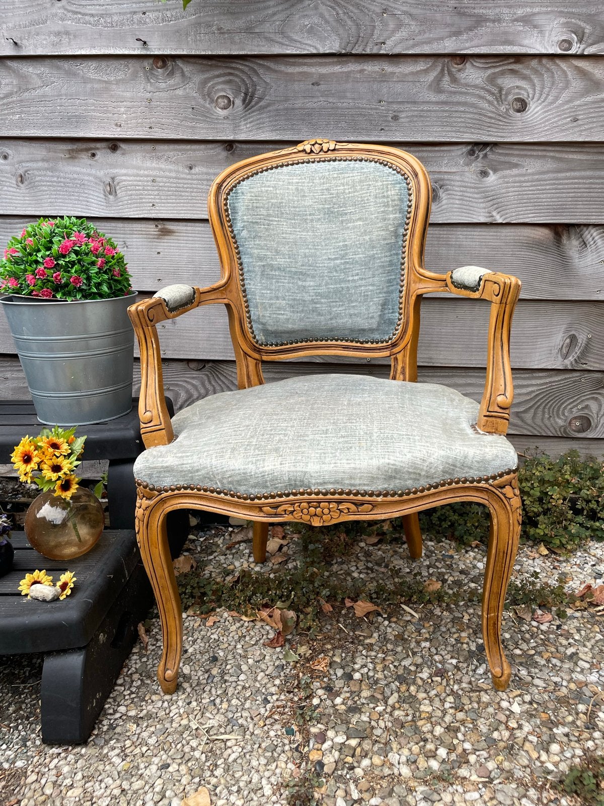 4 Antieke Franse Louis XV Stijl Fauteuils, Ophalen