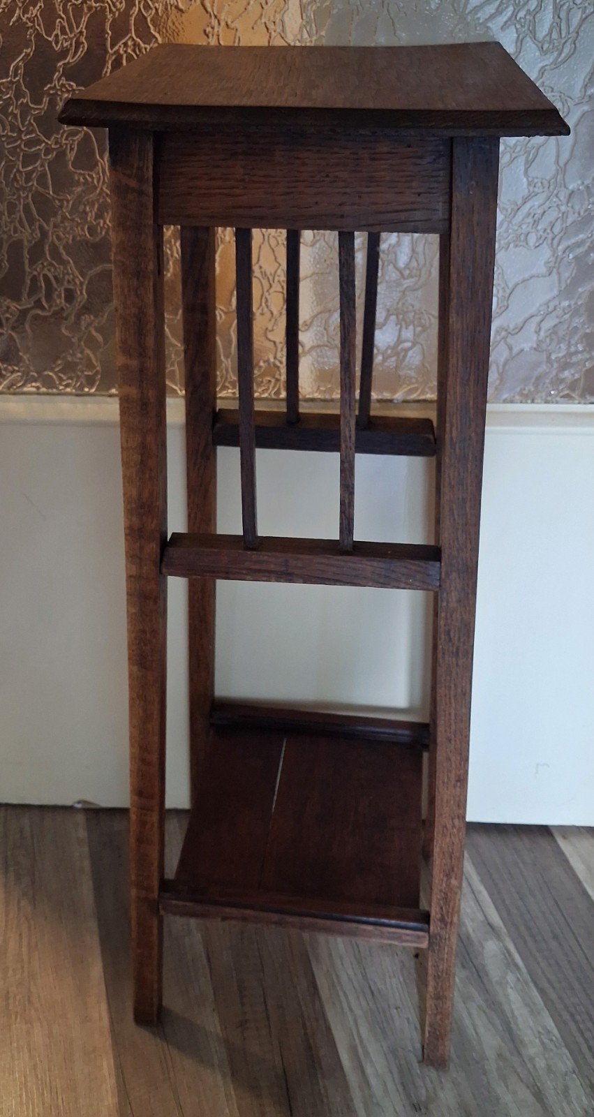Art Deco plantentafel van eikenhout, Ophalen of Verzenden