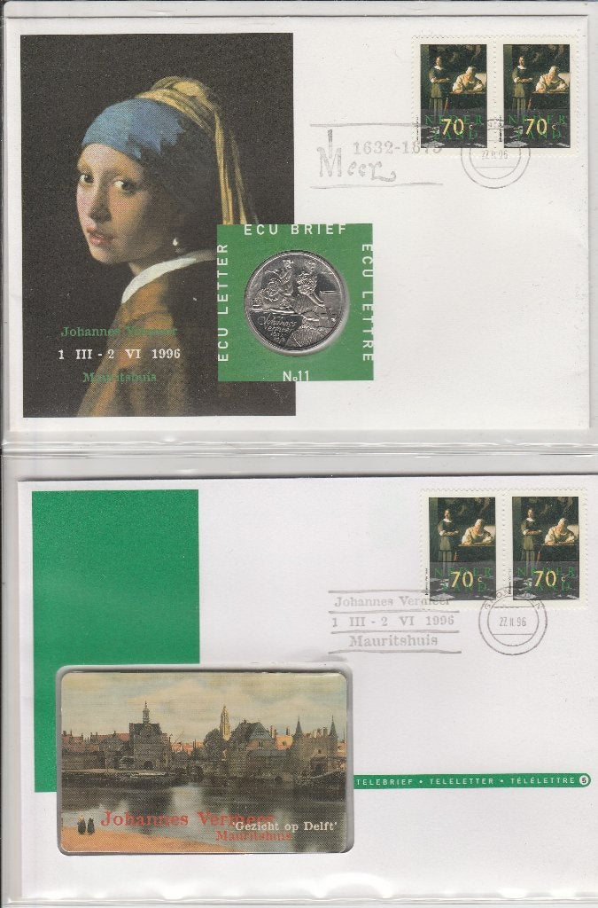 ecu brief nr 11 en telebrief nr 5 Johannes Vermeer, Ophalen, Onbeschreven, Nederland