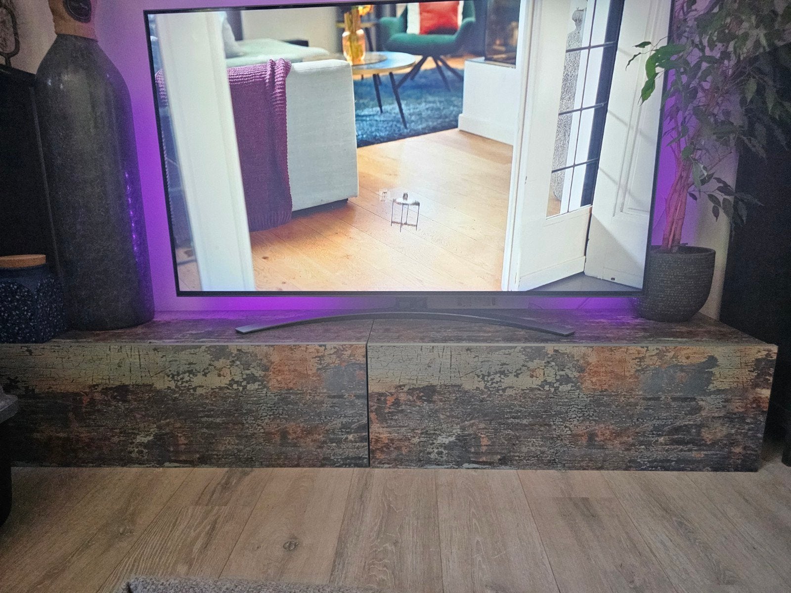 TV meubel met opbergruimte en 2 bijpassende kastjes, Huis en Inrichting, Ophalen, 25 tot 50 cm, 150 tot 200 cm, Minder dan 100 cm