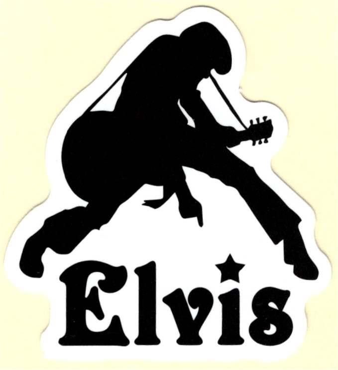 Elvis sticker #1, Verzenden, Nieuw, Foto of Kaart