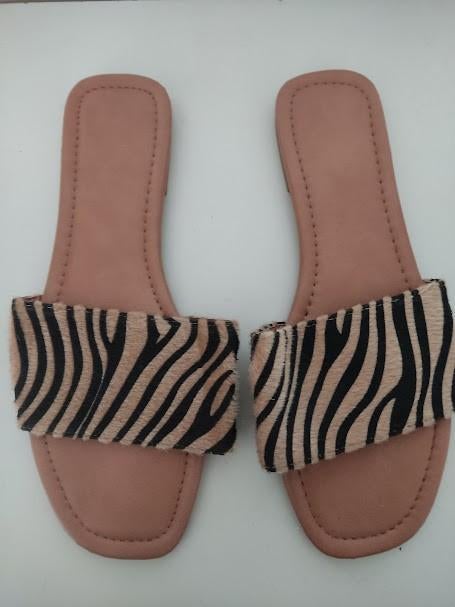 Zeeman dames slippers met tijgerprint motief, Slippers, Zeeman, Beige, Ophalen of Verzenden